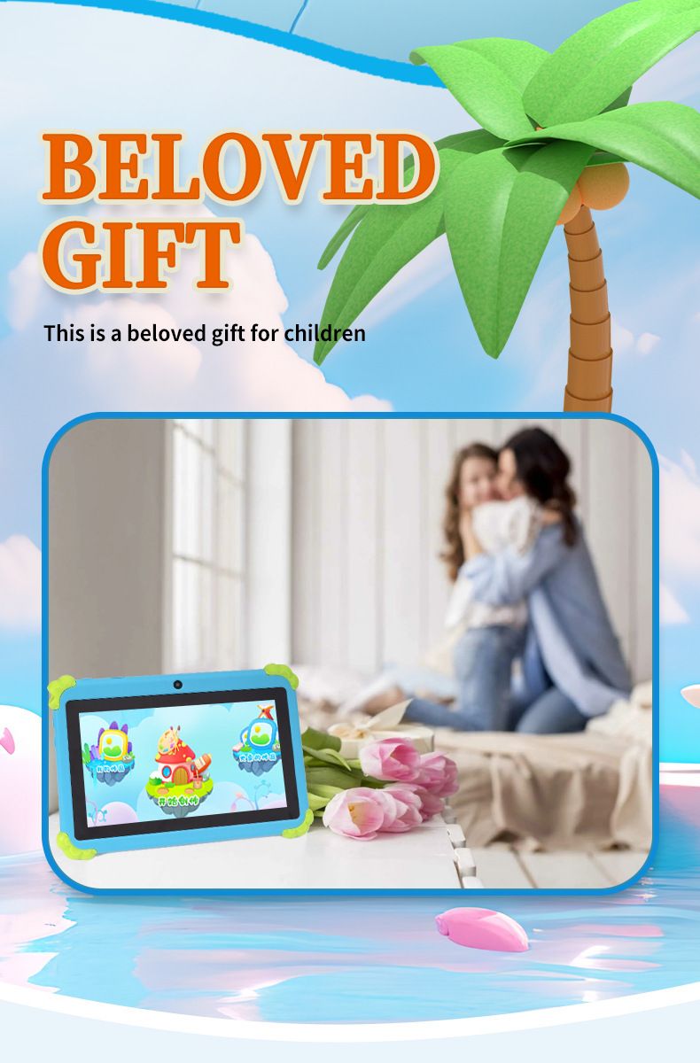 Export 7 pollici Kids con Wi-Fi Iwawa Tablet Computer per l'apprendimento dei bambini_voghion.com