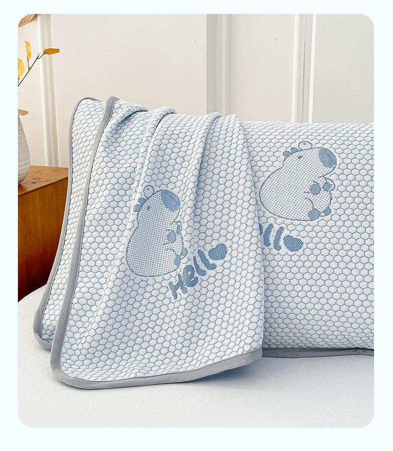 Summer Ice Bean Pillow Co, Pair Set, Home Use, Large Size Bandage, Double Single Person, Washable, Cool Pillowcase_voghion.com
