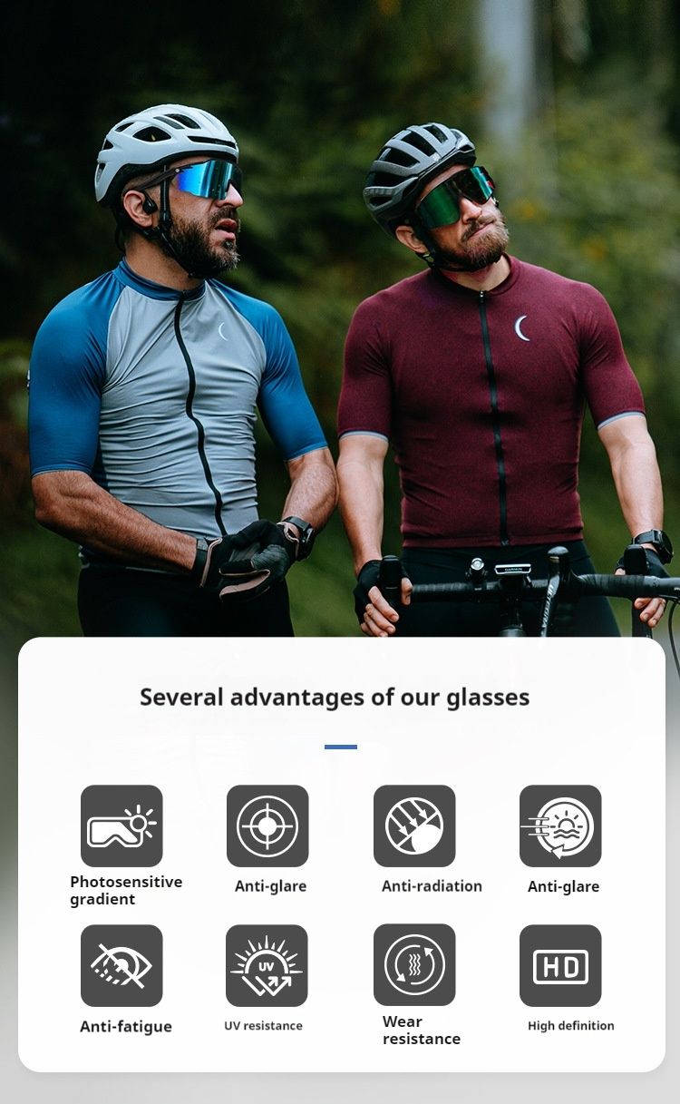 Polariserede cykelsportsbriller til mænd og kvinder, udendørs løb, vandreture, fiskeri, vindtætte og sandafvisende solbriller_voghion.com
