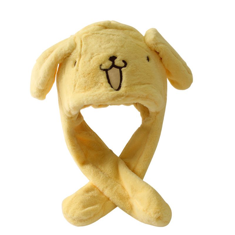 2024 of the New Year Tiger Ear Two Piece Set Ins Korean Versatile Cute Warm Scarf Hat_voghion.com