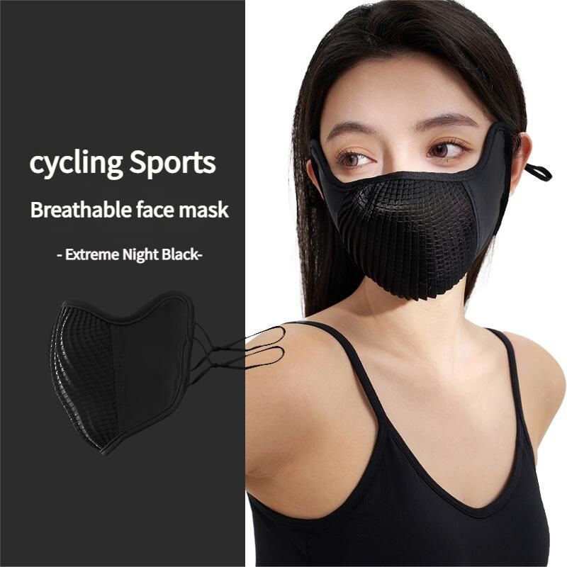 Maschera da ciclismo per uomo e donna, protezione solare UV, adatta per bici da strada, alpinismo, maschera in seta ghiacciata, indossabile con occhiali_voghion.com