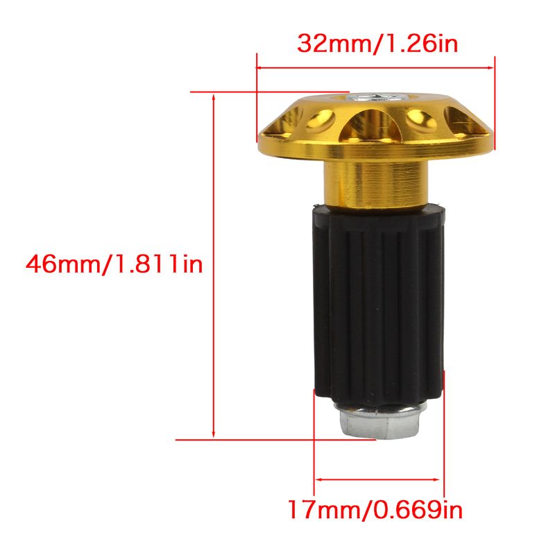 1 paire de bouchons d'extrémité de guidon de moto Honda Yamaha KTM, accessoires de curseur de couverture de bouchon de guidon de moto_voghion.com