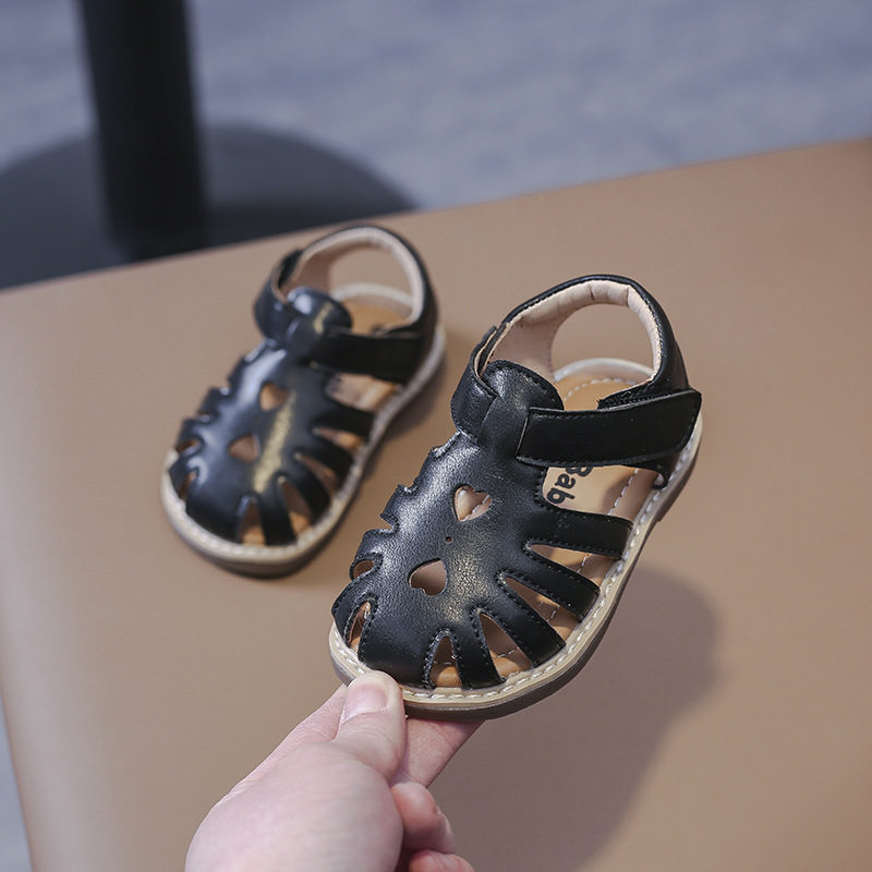 Mother&Kids Sandali per bambini per neonate Testa avvolta in velcro Scarpe da principessa Moda estiva per ragazze con suola morbida_voghion.com