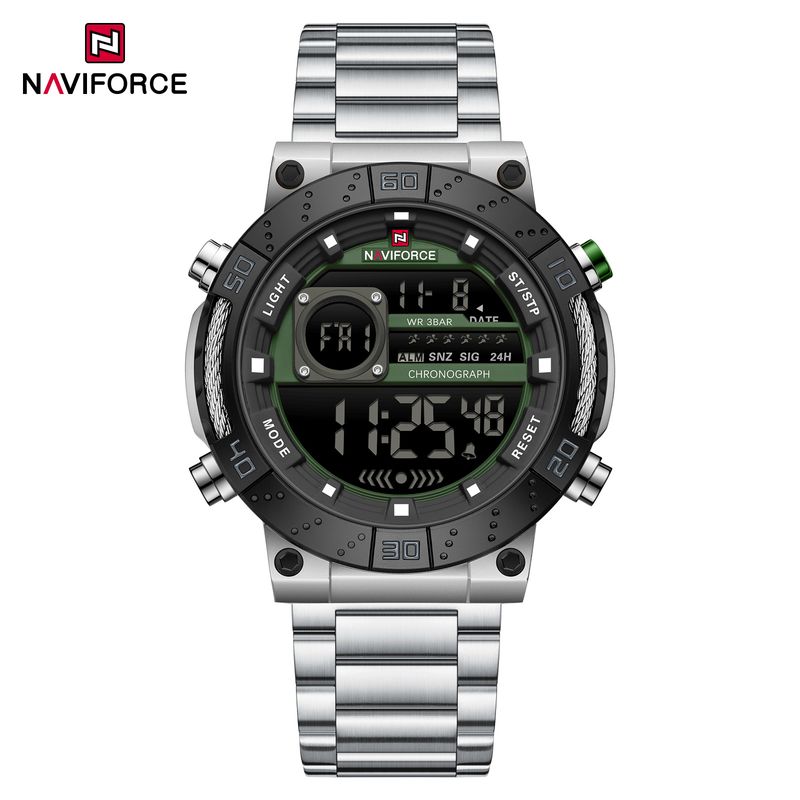 Luxury Golden Digital Man Watch LED Display Stainless Steel Wristwatch Men Waterproof Chronograph Relogio Masculino_voghion.com