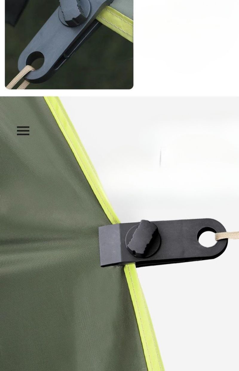 Tente Points de traction fixes Camping Plastique Coupe-vent Corde Boucle Hippo Crochet Clip Multifonctionnel Extérieur Auvent_voghion.com