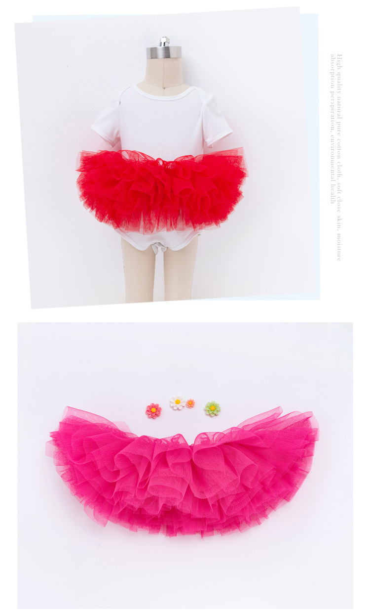 Vêtements pour bébés filles de 0 à 2 ans, robe tutu d'été de couleur unie, jupe demi-corps, jupe princesse pour enfants, nouvelle collection 2023_voghion.com