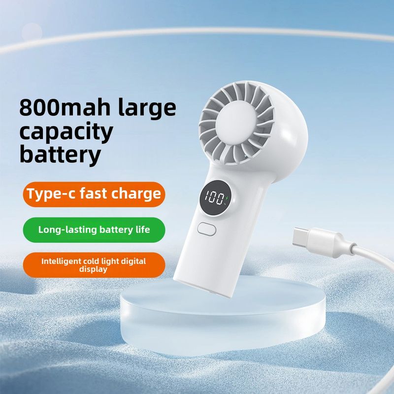 New 100-speed High-speed Handheld Fan Turbo Violent Wireless Usb Charging Portable Small Fan_voghion.com
