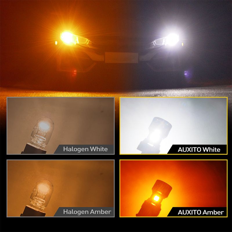 AUXITO 2Pcs T20 7443 W21/5W LED Canbus Reverse 7440 W21W WY21W Birne Für Toyota Corolla Camry Schwanz blinker Lichter_voghion.com