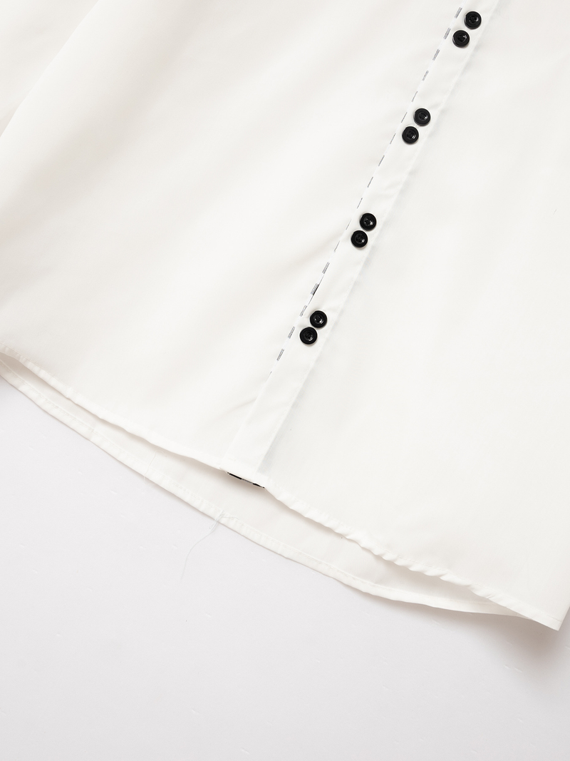 Nya kläder vår och höst herrmode rutigt färgblock Business Slim Fit Casual långärmad skjorta_voghion.com