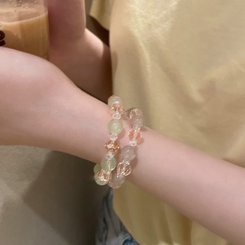 Mintgrünes Perlenarmband für Frauen im Sommer-Nischendesign, Persönlichkeitsarmband, 2023 neuer Stil, Internet-Promi-Freundinnen-Schmuck_voghion.com
