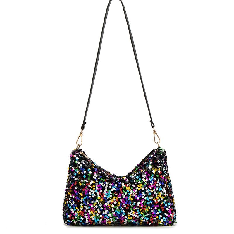 Borsa a tracolla con paillettes colorate alla moda 2025, primavera estate, moderna, da donna, da portare sottobraccio, per telefono cellulare_voghion.com
