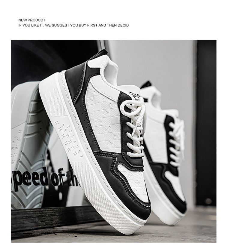 2025 Sommer Neue atmungsaktive weiße Sneakers Herren Vielseitige Sport-Casual-Board-Trendschuhe mit dicken Sohlen_voghion.com