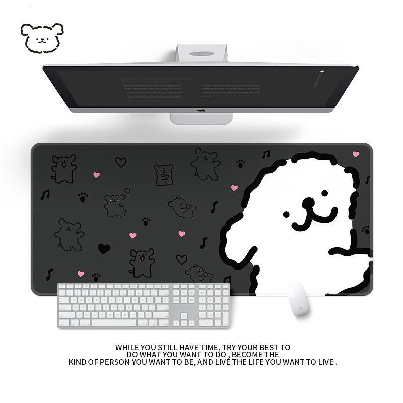 Unbeatable Quality Cartoon Puppy Cute Mouse Pad Oversized Work Desk Line Office Keyboard Computer Wrist Splint Girl Table Mat_voghion.com