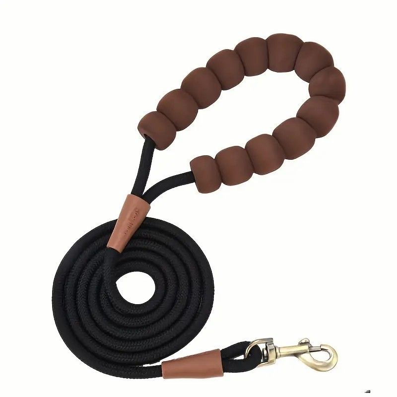 P Chain Explosion-Proof Dog Cloud Bubble Cotton Grip Color-Block Pet Walking Leash_voghion.com