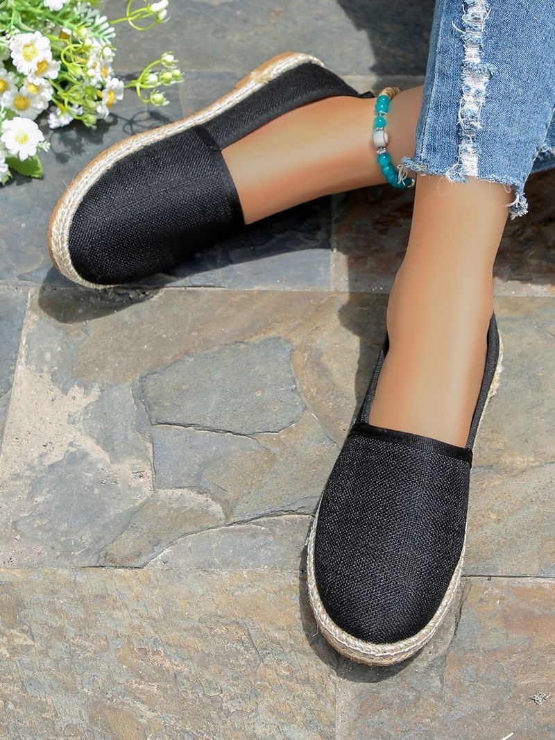 Fisherman shoes women's 2024 spring and summer new round toe slip on casual comfortable flat large size slip on shoes wholesale_voghion.com