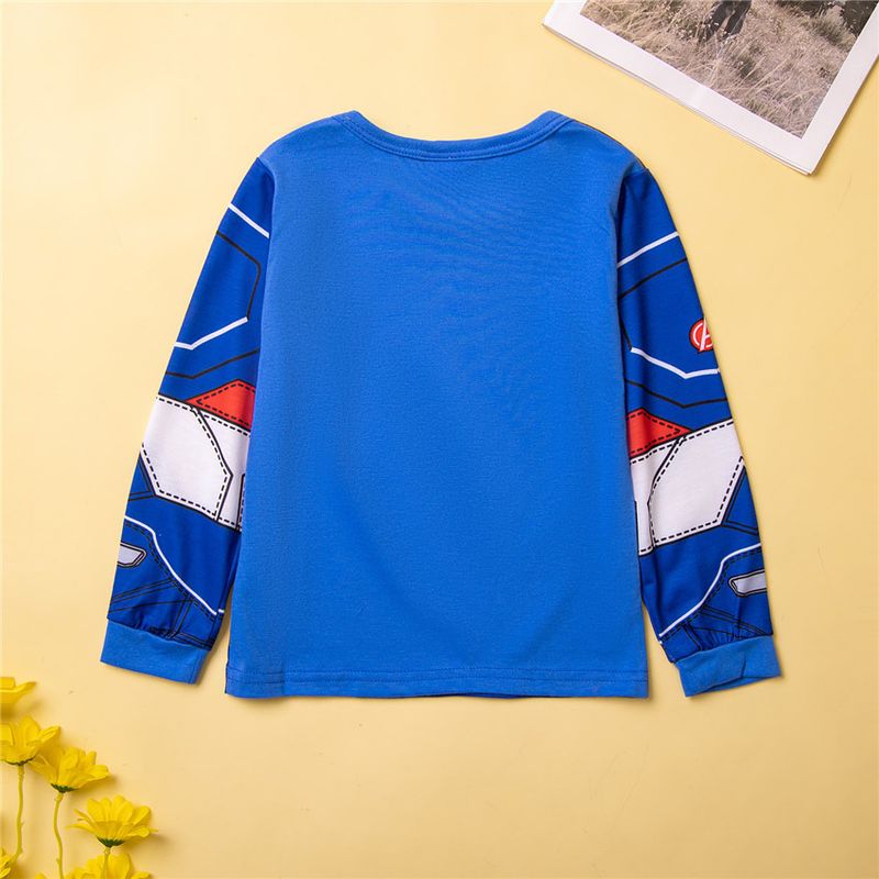 Ropa infantil de primavera y otoño para niños, conjunto de pijama de 2 piezas para fiesta de Halloween, traje de casa con forma de héroe_voghion.com