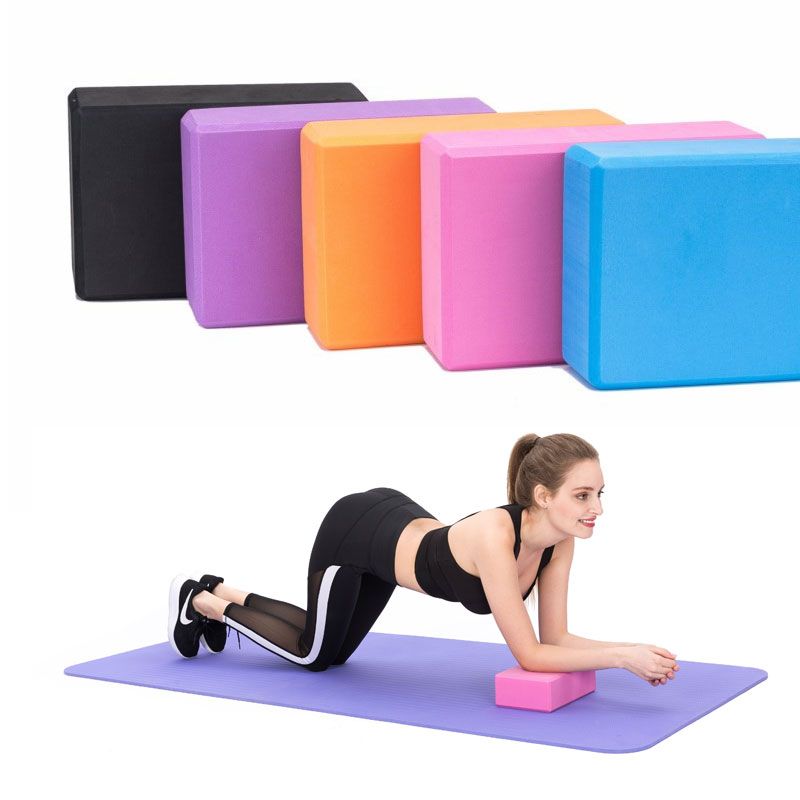 EVA Gym Blocks Foam Brick Training Exercise Fitness Set Tool Yoga Bolster Pillow Cushion Stretching Body Shaping Yoga Blocks_voghion.com