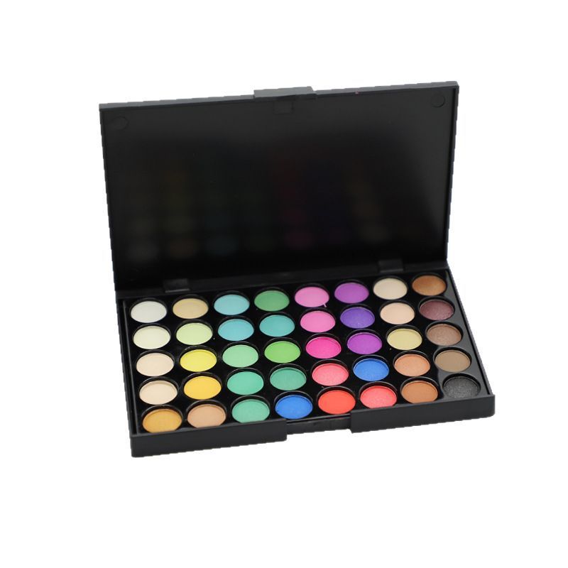 40 cores peroladas matte esfumaçadas cor terra pó não voador maquiagem modificação paleta de sombras combinadas_voghion.com