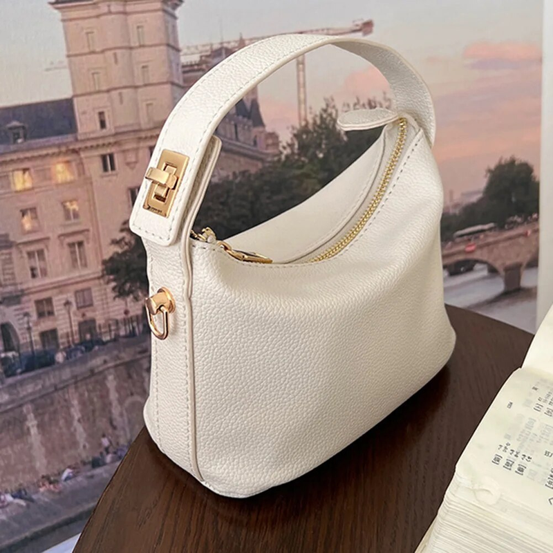 Mini torba na ramię z miękkiego PU w kształcie chmury, urocza, z łańcuszkiem na telefon komórkowy, mała torba typu crossbody dla kobiet_voghion.com
