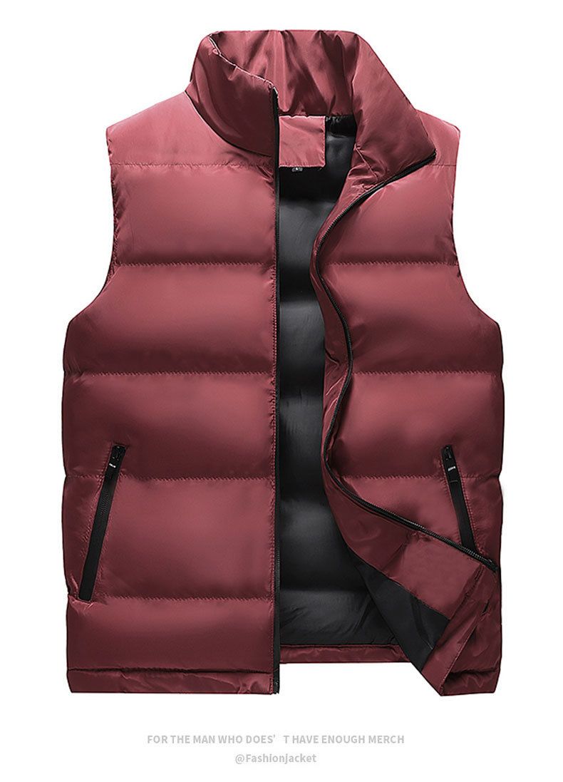 Herenkleding Heren katoenen vest herfst en winter heren vest stijl grote maat gilet vest middelbare leeftijd en jonge jas_voghion.com