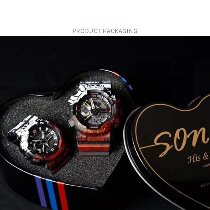 Nouveau SHIYUNME Co marque montre pour hommes sept Dragon Ball dessin animé jeunesse étudiant sport grand cadran montre électronique_voghion.com