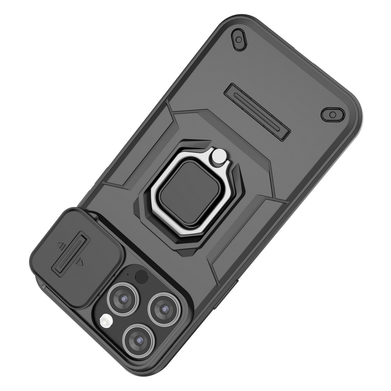 Skydekamera Lens beskyttelsescover til iPhone 15 Pro Max 14 Plus 14 Pro 13 Pro Max Metal Finger Ring Spænde Bilholder_voghion.com