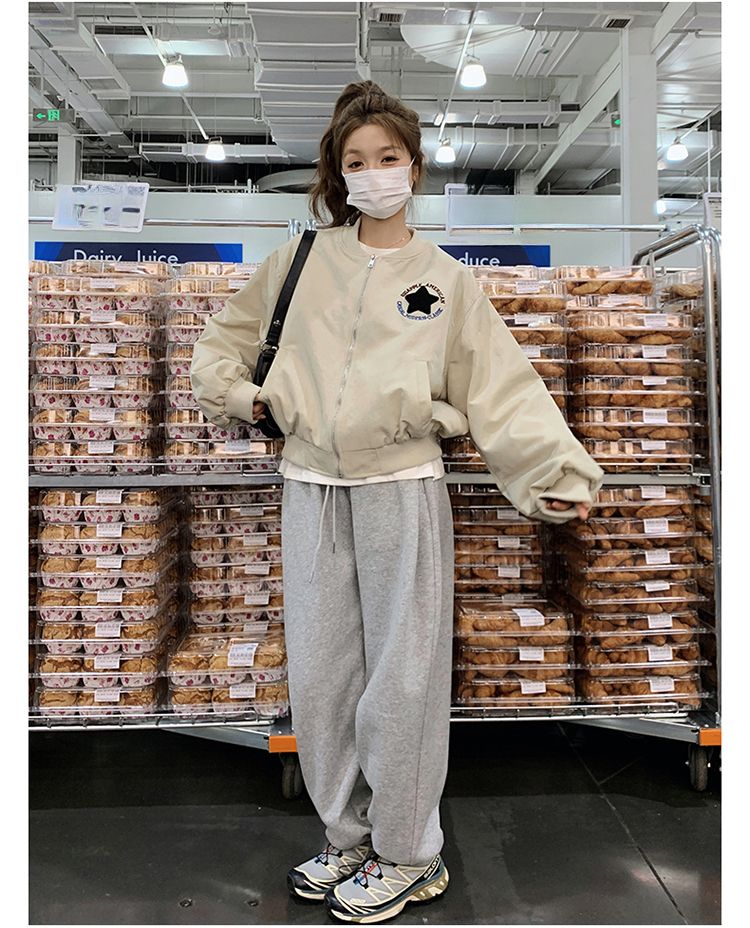 American Style Baseball For Women 2025 Spring And Autumn New Design Loose Casual Versatile Petite Jacket_voghion.com