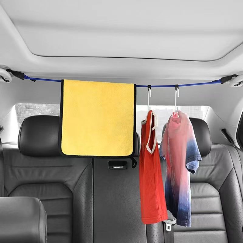 Car Interior Hanger Rack Car-Mounted Drying Artifact Multifunctional Retractable Trunk Clothes Rod_voghion.com