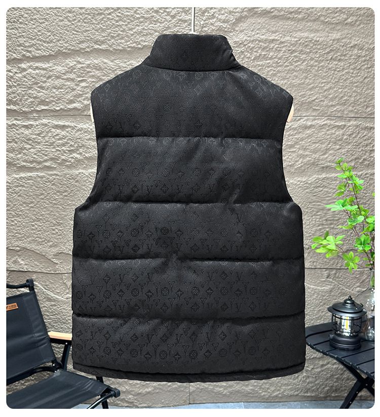Chaleco acolchado unisex: capa de invierno a juego para parejas (tallas L-4XL, relleno de algodón, básico para ropa urbana)_voghion.com