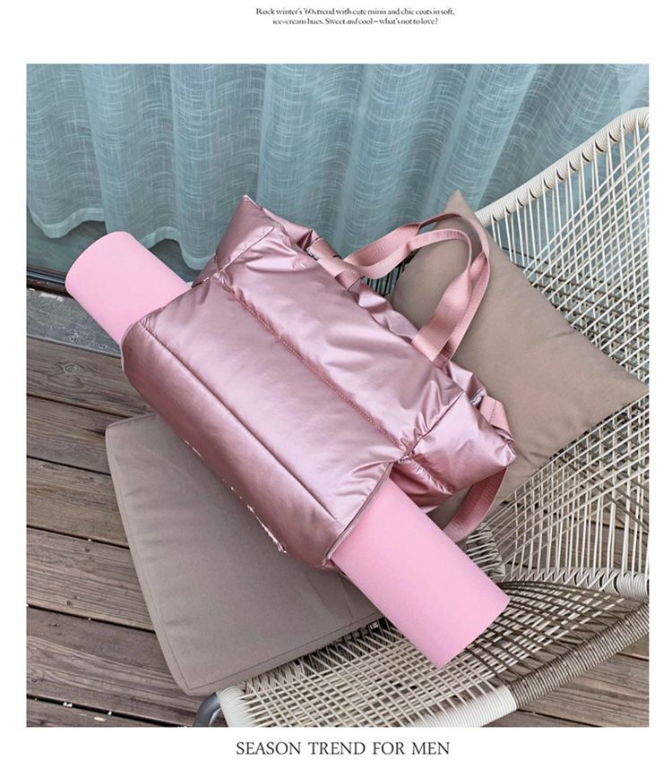 Fitnesstasche Damen Sporttasche Trocken- und Nasstrennung wasserdichte Schwimmtasche Yoga Handgehaltene Einzelschulter-Reisegepäcktasche_voghion.com