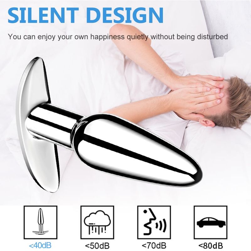 Birdsexy T-förmiger Butt Plug Vibrator aus Metall mit Fernbedienung, 10 vibrierende Analplugs, Prostata-Massagegerät, Analspielzeug für Frauen und Männer_voghion.com