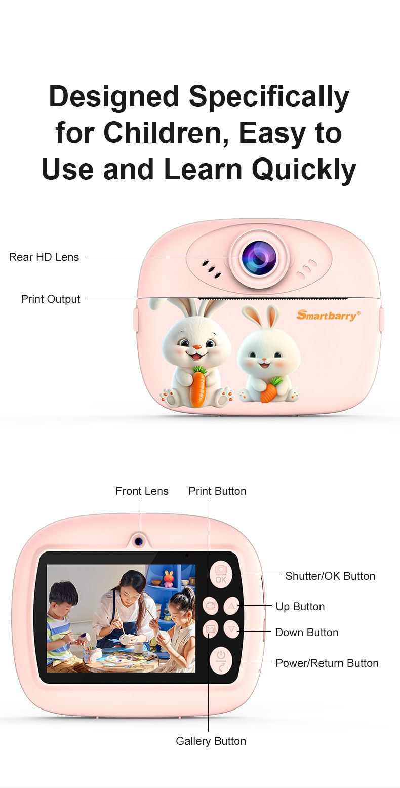 Children's high-definition printing can gift toys take photos, mini camera KC02_voghion.com