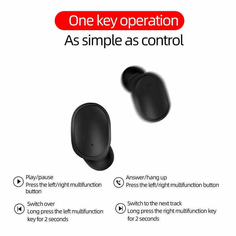 E6S TWS Bluetooth-oortelefoon Draadloze Bluetooth-headset Ruisonderdrukkende headsets met microfoonhoofdtelefoon voor Xiaomi_voghion.com