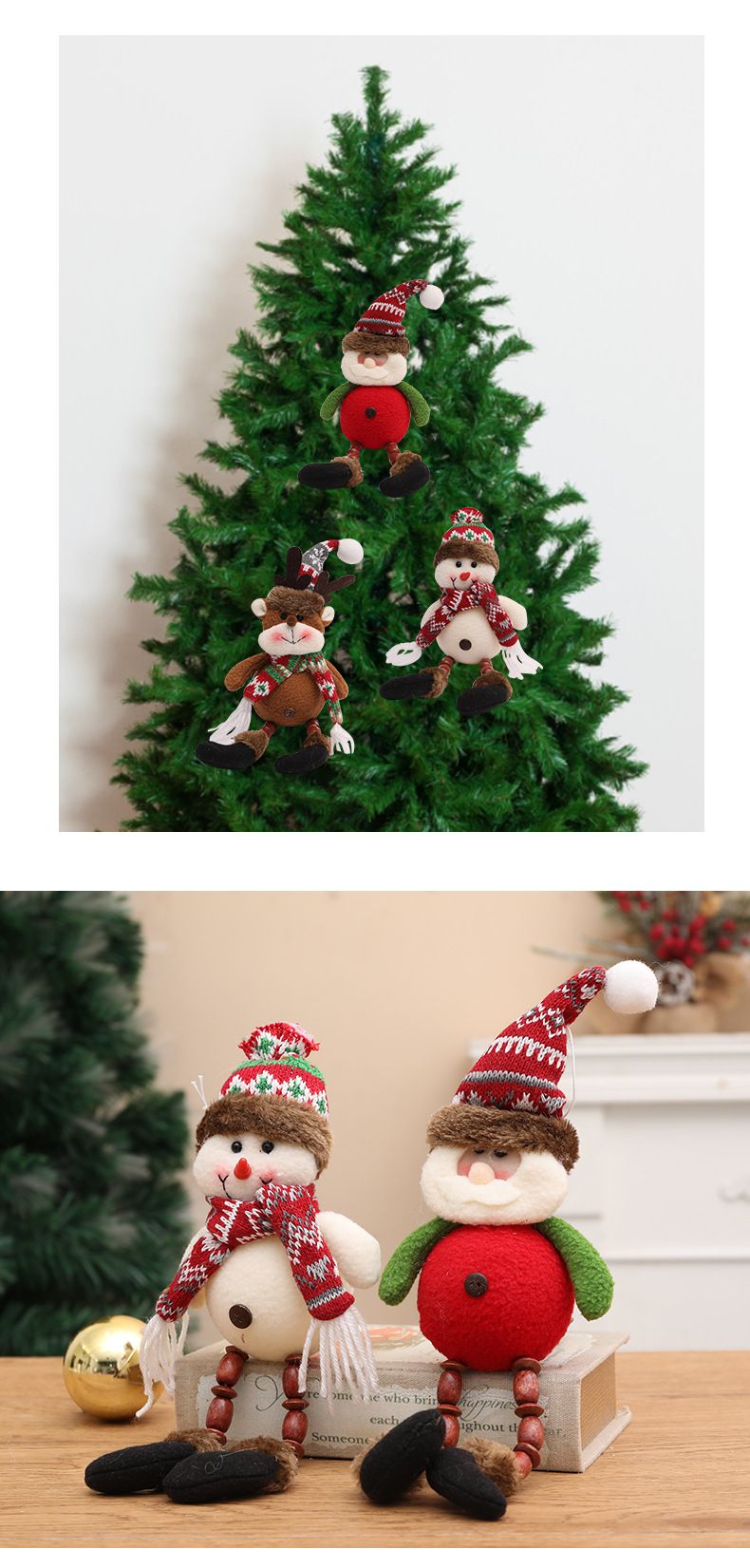 Ornamento natalizio a forma di pupazzo di neve luminoso con luci a LED - Decorazione natalizia da appendere all'albero, alla casa e alle feste_voghion.com