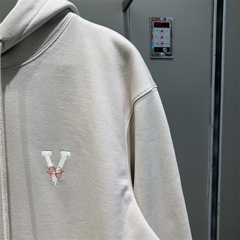 Felpa con cappuccio alla moda coreana con cappuccio color albicocca al latte da uomo Wang Hedi 2024 Primavera Trendy B2CRE1125_voghion.com