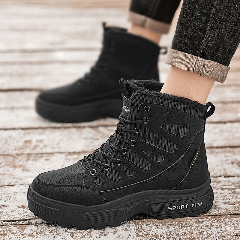 Neu Leder Frühling herren Schuhe High-top herren Erhöhung Werkzeug Martin Stiefel_voghion.com