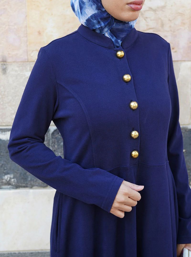 Women's Clothing Women's Cardigan Small Stand Collar Large Swing Dress Origin Source_voghion.com