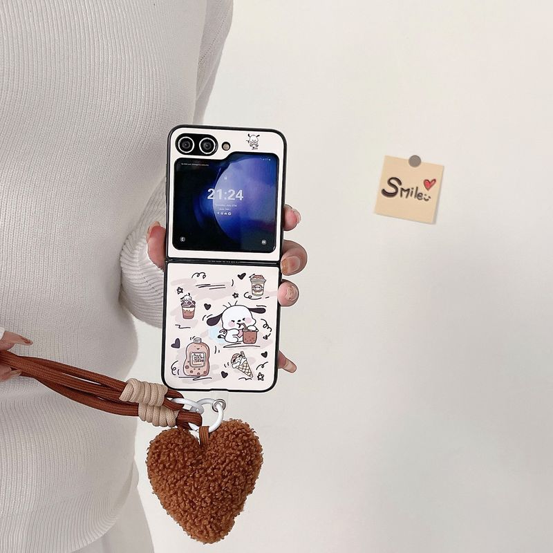 Japanese and Korean cute cartoon for Samsung zflip 5 fold folding screen phone case Samsung Galaxy ZFLIP3/4_voghion.com