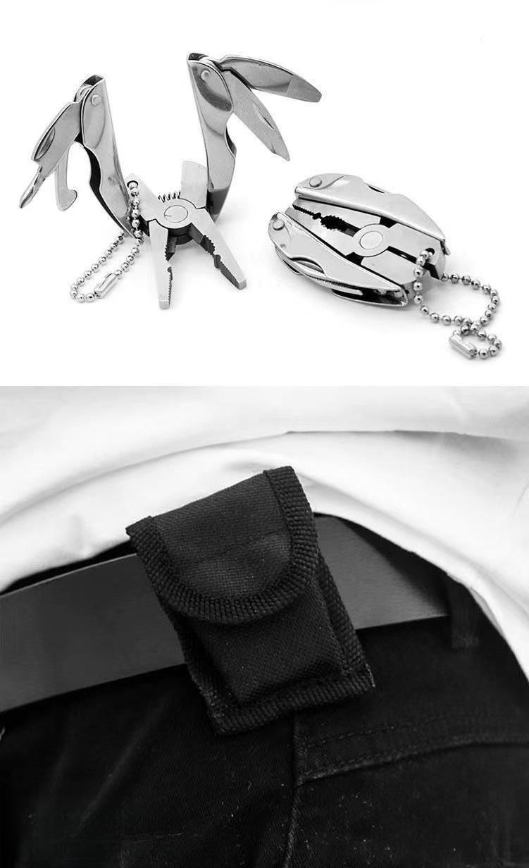 【Fan Exclusive Offer】Outdoor Multi-Function Folding Self-Rescue Portable Mini Keychain Pliers_voghion.com