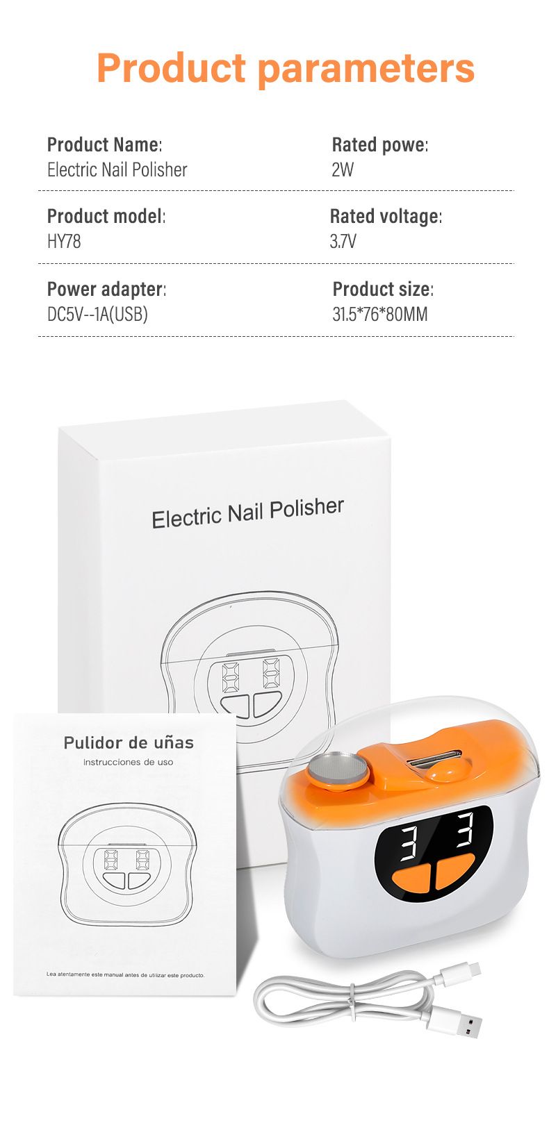 Tagliaunghie elettrico completamente automatico per mani e piedi, smerigliatrice a doppio uso per anziani e bambini, di vendita transfrontaliera_voghion.com