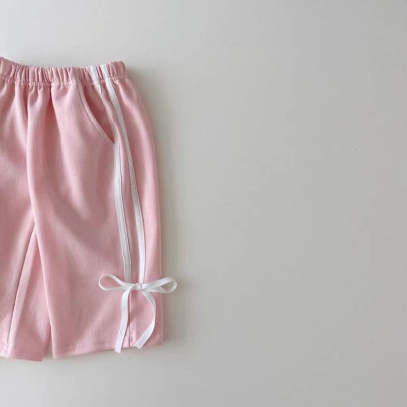 Versione coreana Ins Primavera e Autunno Bambina Sportivo Bow Bar Splicing Maglione Set Versatile Stile Straniero Due Pezzi Set_voghion.com