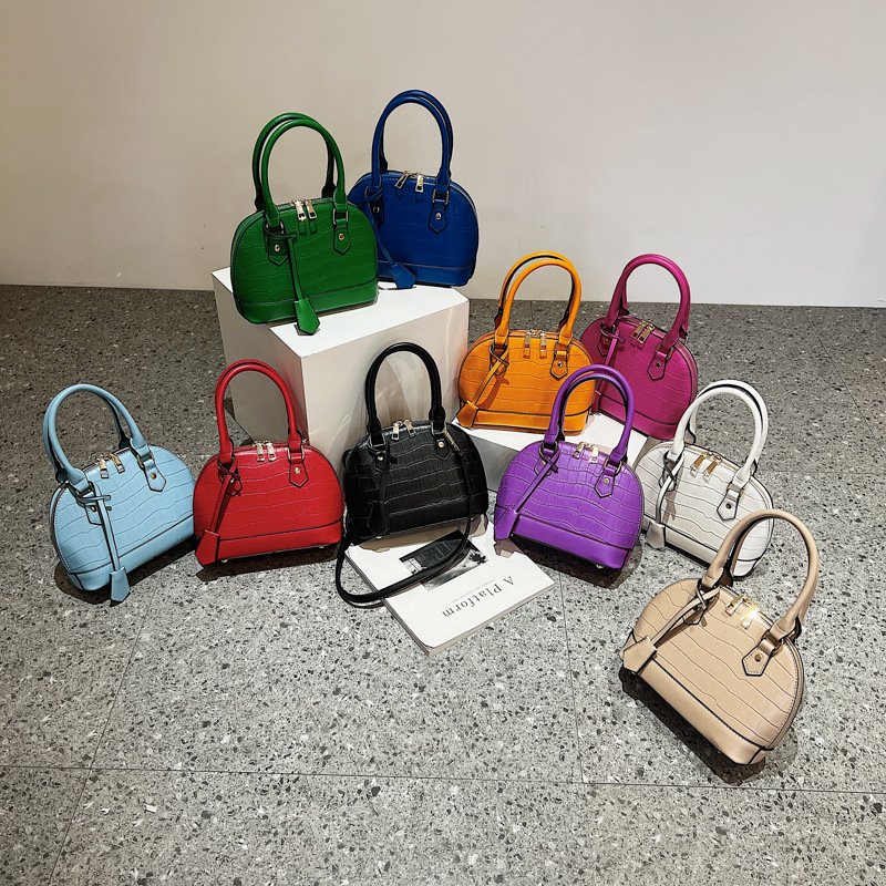 Versione coreana della nuova borsa a tracolla moda retrò da donna con texture in pietra di tendenza_voghion.com