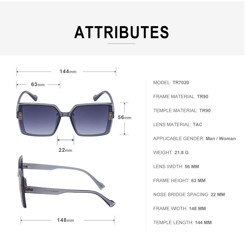 2022 New Fashion TR polarizzati occhiali da sole con montatura grande occhiali da sole coreani di fascia alta da donna all'ingrosso transfrontaliero_voghion.com