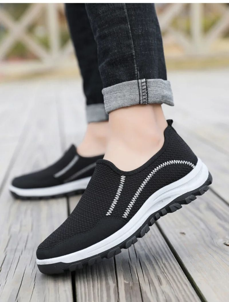Man Tennis Arbetsskor Bekväma Sneakers Gummisula_voghion.com