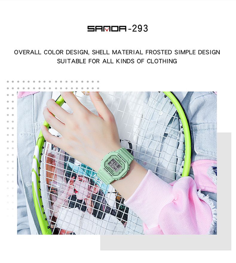 Elegante orologio sportivo digitale quadrato con impermeabile, luce notturna e multifunzione per stili di vita attivi, orologio luminoso alla moda per studenti_voghion.com