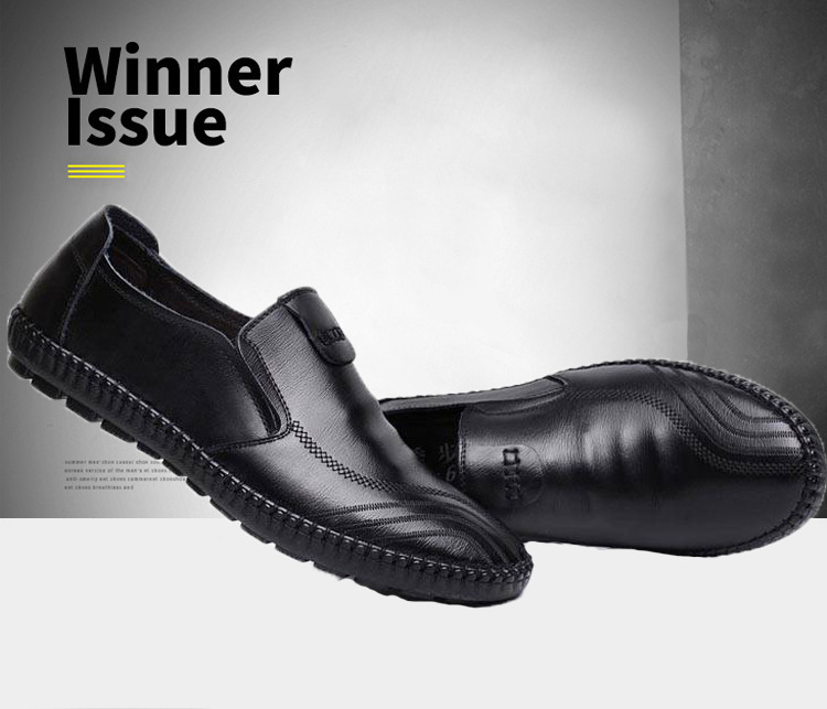 Men Loafers Casual Wedding Footwear Shoes Leather Comfortable_voghion.com
