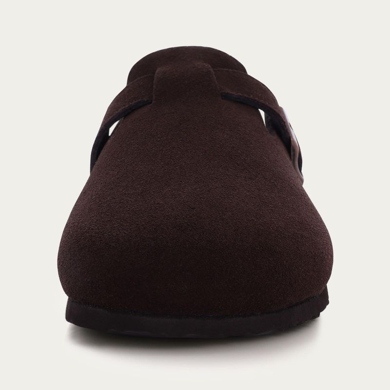 Zuecos de ante para mujer y hombre, sandalias con plantilla de corcho y soporte para el arco, antideslizantes, para playa y exteriores._voghion.com