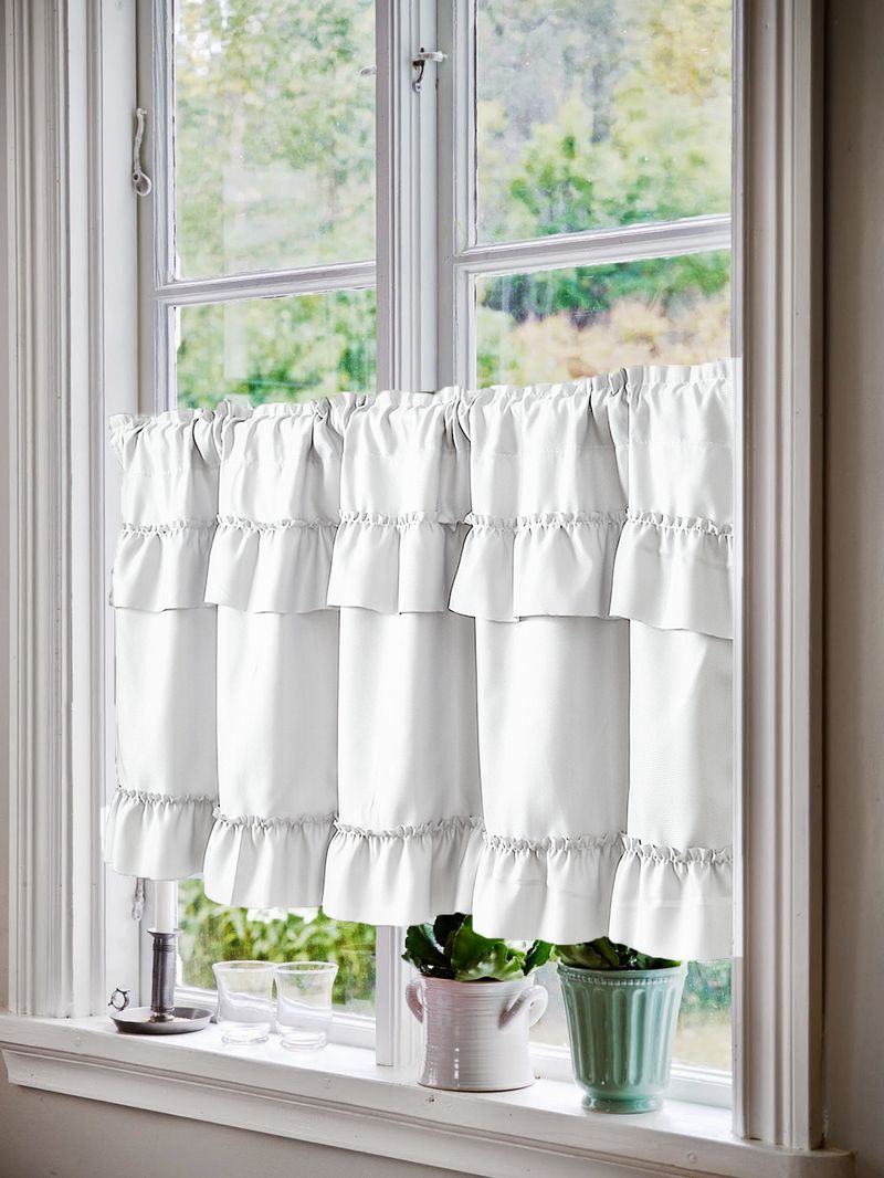 Cortinas semitransparentes modernas – cortinas de poliéster com babados para sala de estar (forro 100% blackout opcional, sem necessidade de furação, branco/prata/verde)_voghion.com