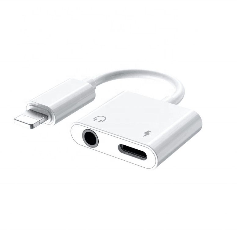 2in1 Audio Ladegerät Adapter Splitter Dual Kopfhörer Aux IPhone 14 13 12 11 X Pro_voghion.com