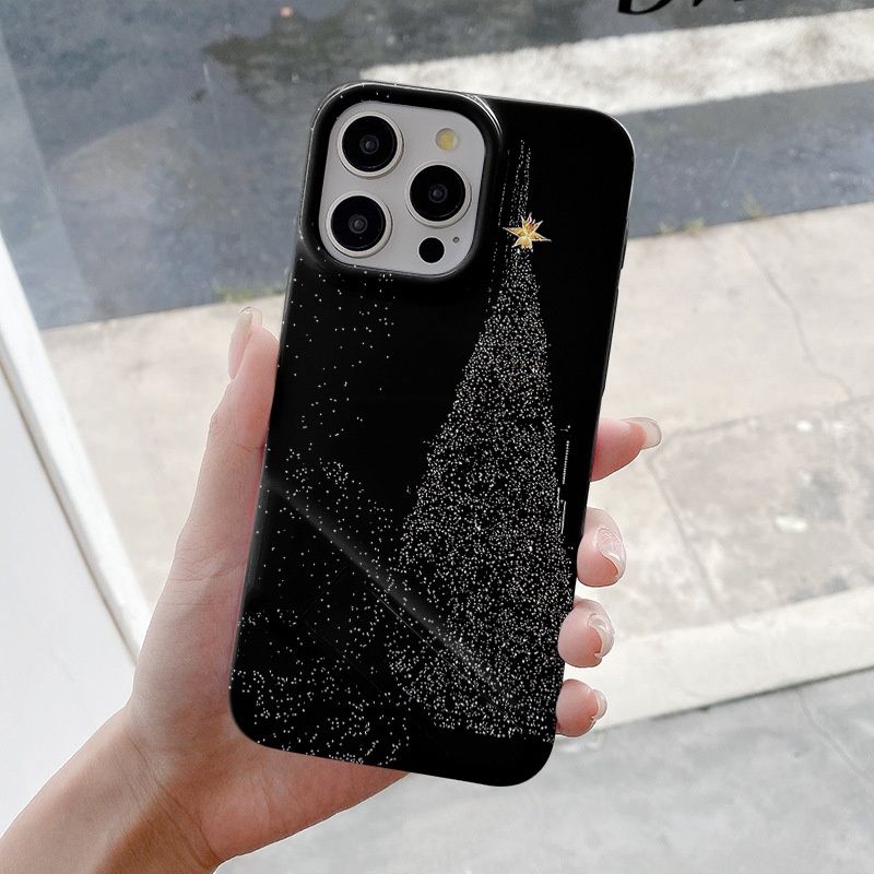 50455555550<=3 Starlight Christmas Tree Compatible With 16 Phone Case 15 Pro Max Film 14 Stand 13 Two-in-One 12_voghion.com